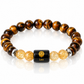 Leo Zodiac Crystal Bracelet – Tiger’s Eye, Citrine & Carnelian