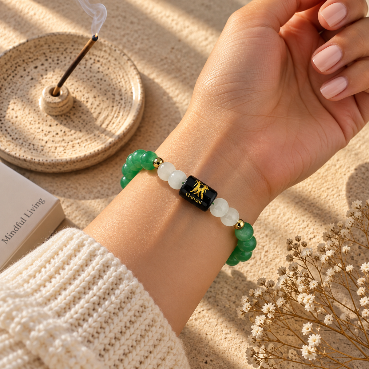 Gemini Crystal Bracelet Communication, Luck &amp; Positive Energy 💚