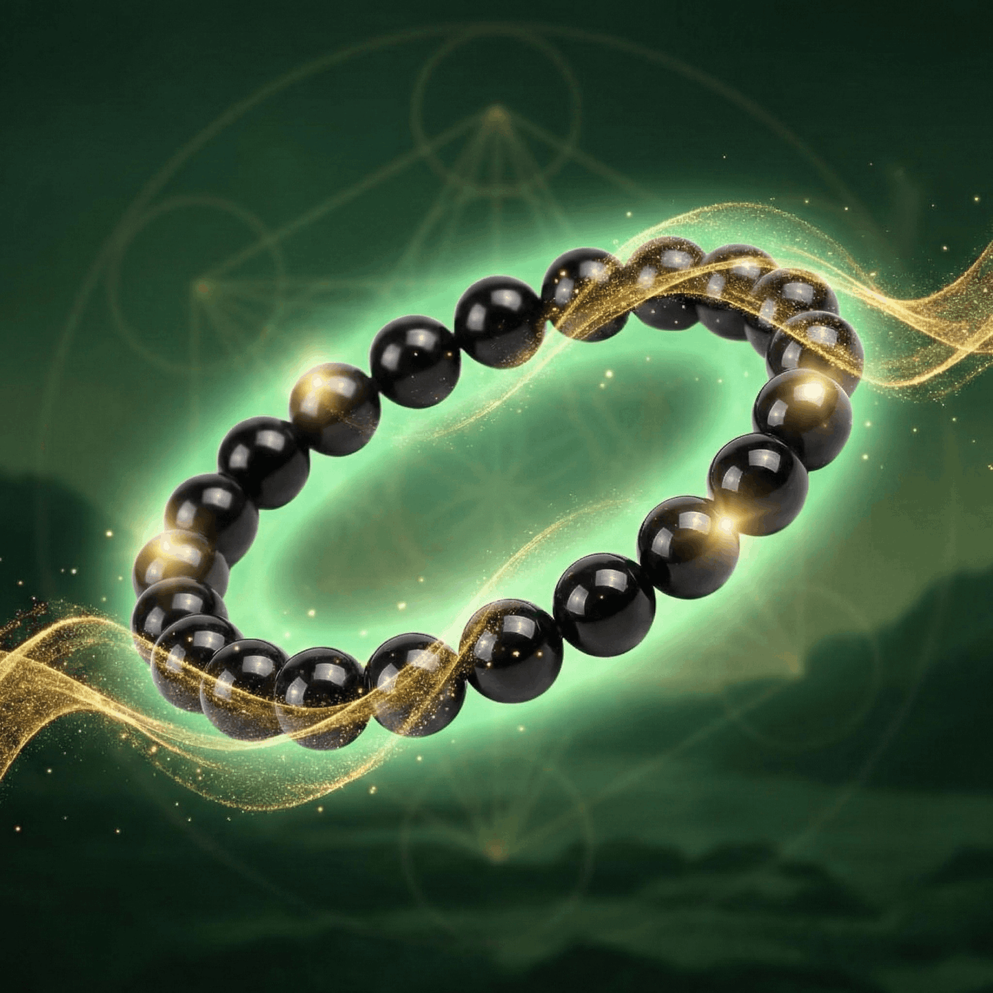 Distti Bracelet Black Tourmaline – Protection, Negativity Shield & Energy Bracelet